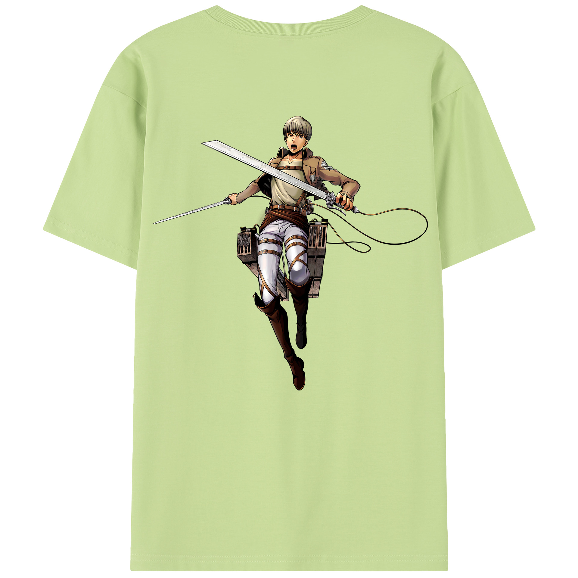 （画像用） 進撃の巨人 Attack on Titan 綿100％半袖Tシャツ（背面プリント）